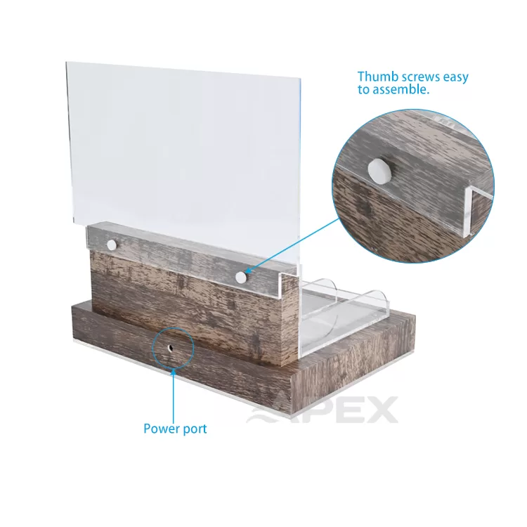 Led Light Base Acrylic Product Display Stand APEX