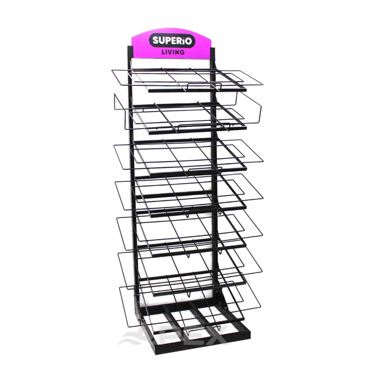 Custom Floor Standing Door Mat Display Stand Retail APEX