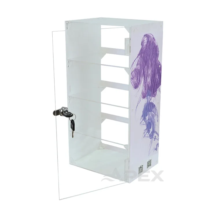 Acrylic Smoke Display Stand Custom Retail Store Display Rack with Lock ...