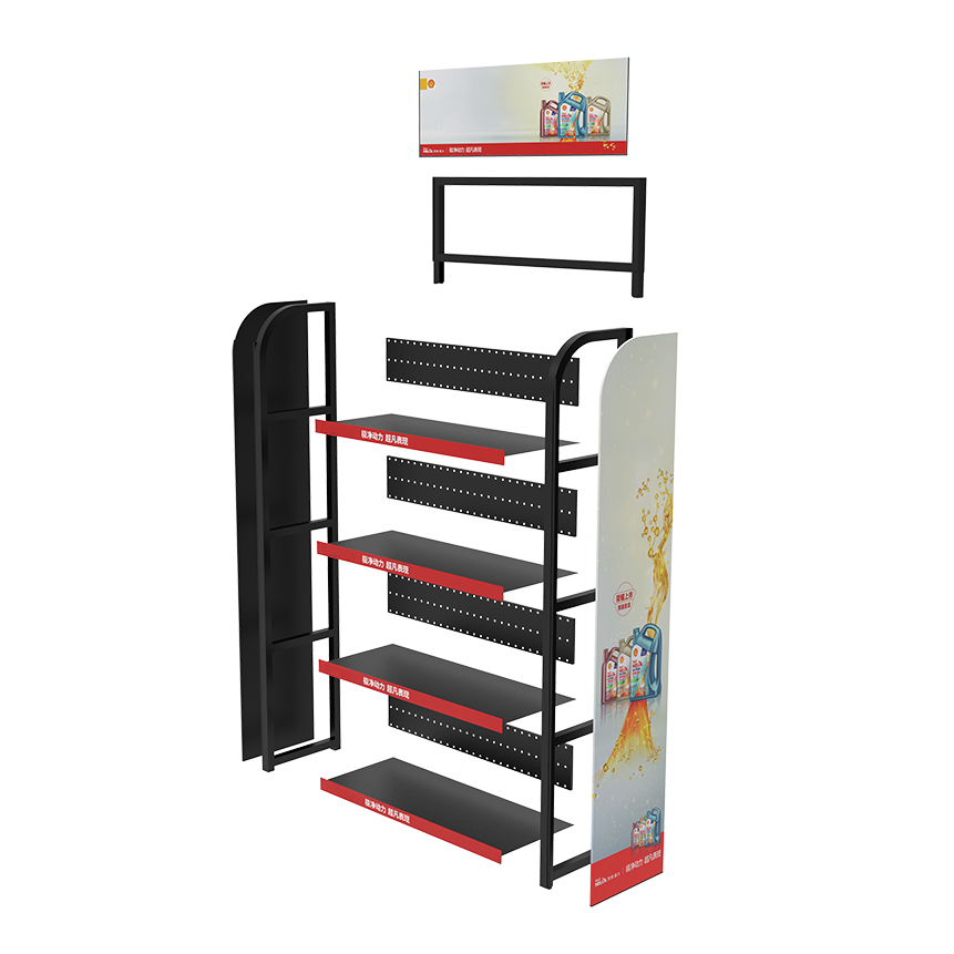 4 Layers Motor Oil Lubricant Oil Metal Floor Display - APEX