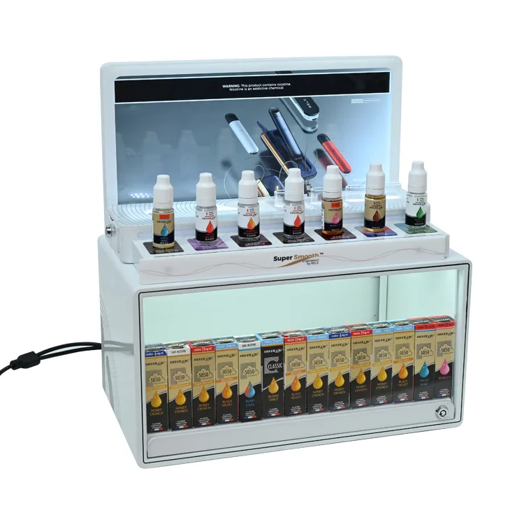 Vape Rac 2 in 1 Acrylic Countertop Vape Display Rack with Led