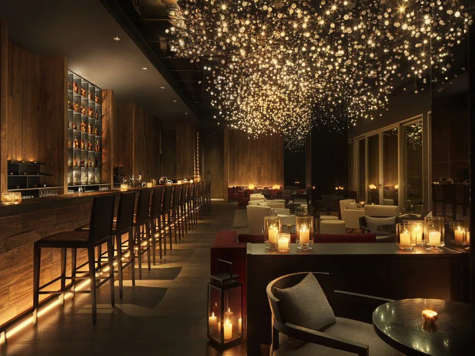 Bespoke high-end bar and lounge furniture made by solid wood frame and premium upholstery