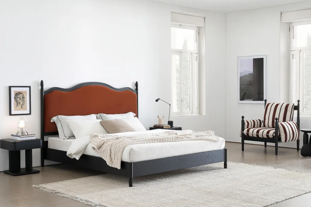 Contemporary Bedroom Furniture with Wide Format Headboard