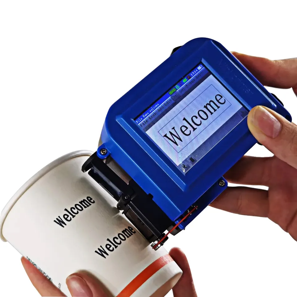 BTMark - Mini imprimante à jet d'encre portable de 12,7 mm avec codes de  date pour imprimante à jet d'encre couleur d'œuf TIJ Mini imprimante  portable