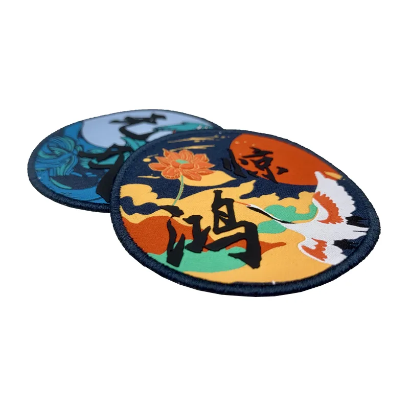 Japanese Crane China-ChicComposite Badges