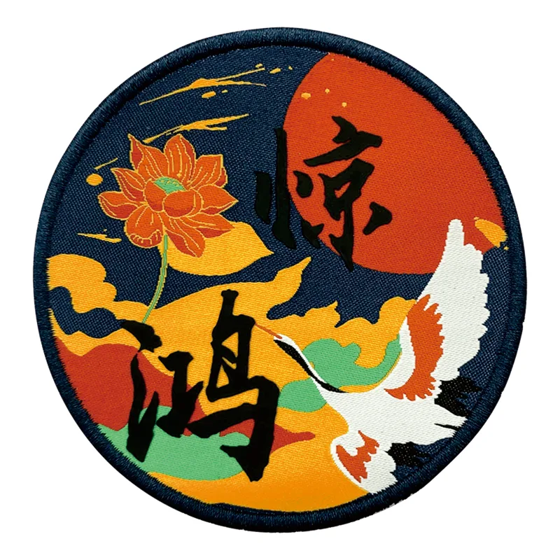 Japanese Crane China-ChicComposite Badges