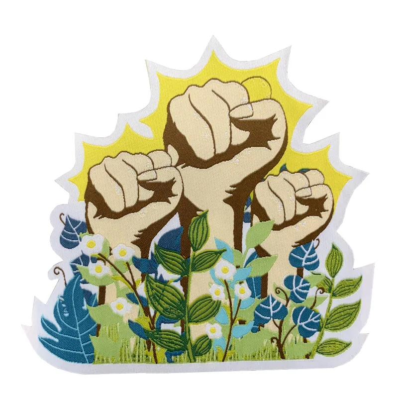 Fist Pattern Decorative Woven Label