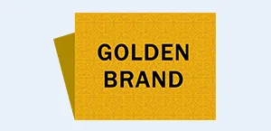 Metallic yard digital woven label woven badges high density woven label clothing suitcase cloth sticker patches neck label - JB900 - Golden Brand