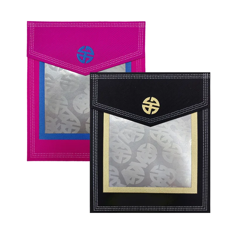 Woven & Suede Decorative Pockets Logo Badges