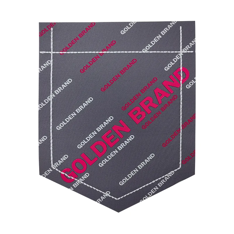 GOLDEN BRAND Woven & Silicon Printing Decorative Pockets Badges