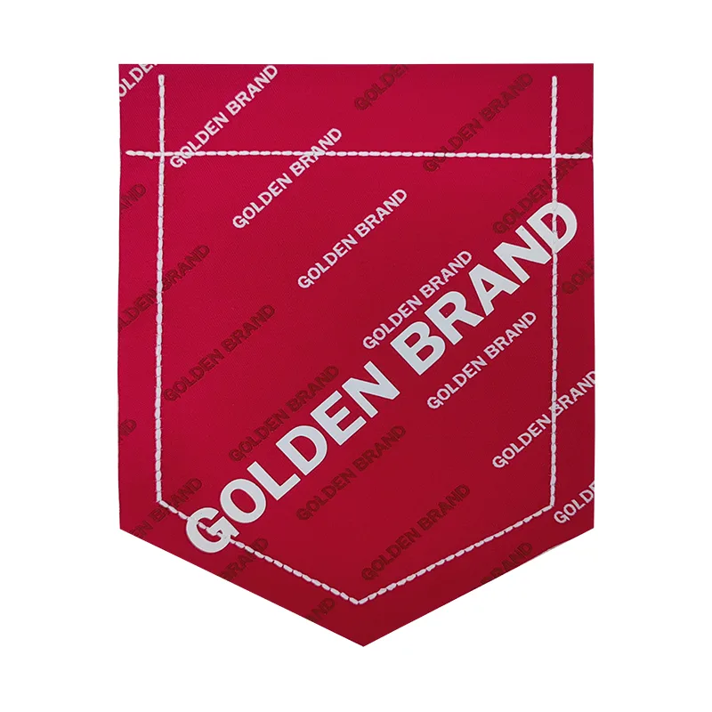 GOLDEN BRAND Woven & Silicon Printing Decorative Pockets Badges