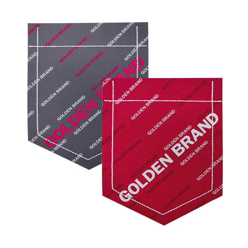 GOLDEN BRAND Woven & Silicon Printing Decorative Pockets Badges