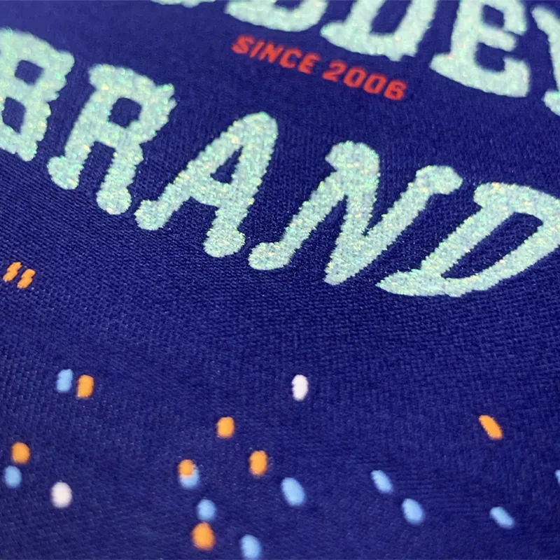 Navy Blue GOLDEN BRAND Decorative Woven Label