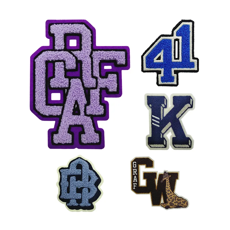 Letter Chenille Embroidery Badges