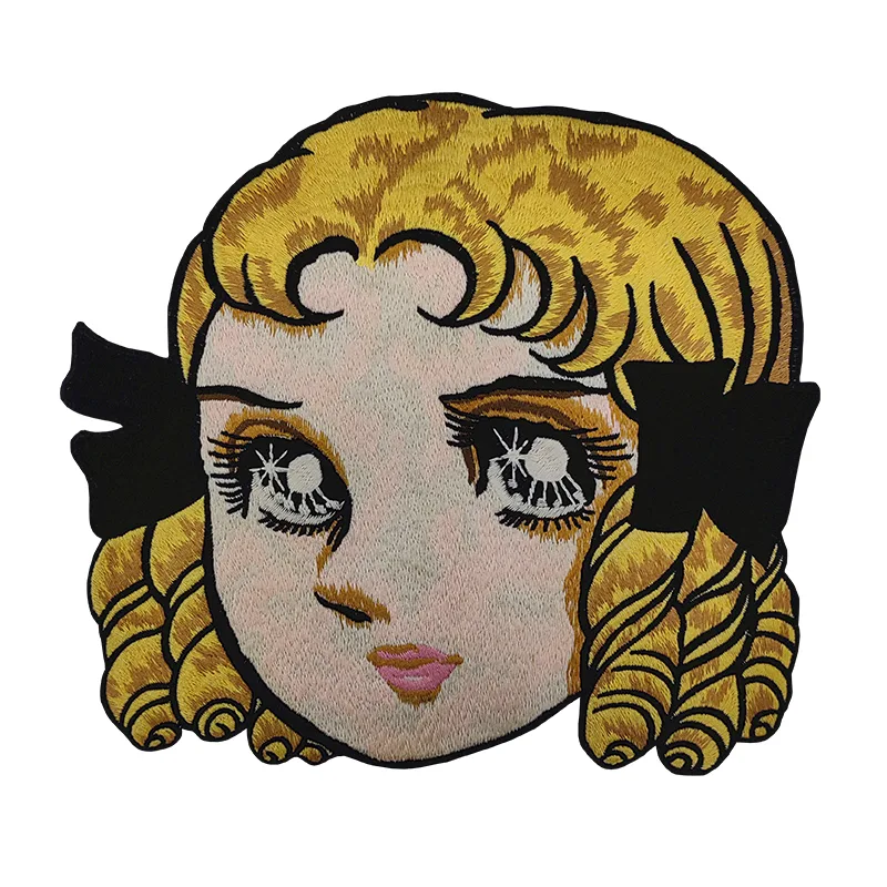 Little Girl Applique Embroidery Badges