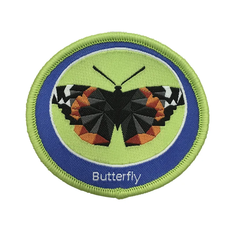 Animals & Cartoons Elliptical Woven Badges