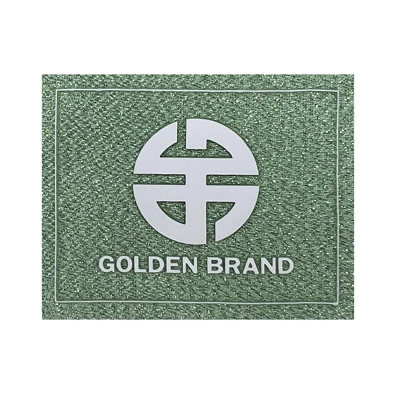 GOLDEN BRAND Metallic Yarn Woven & Silicon Printing Woven Label