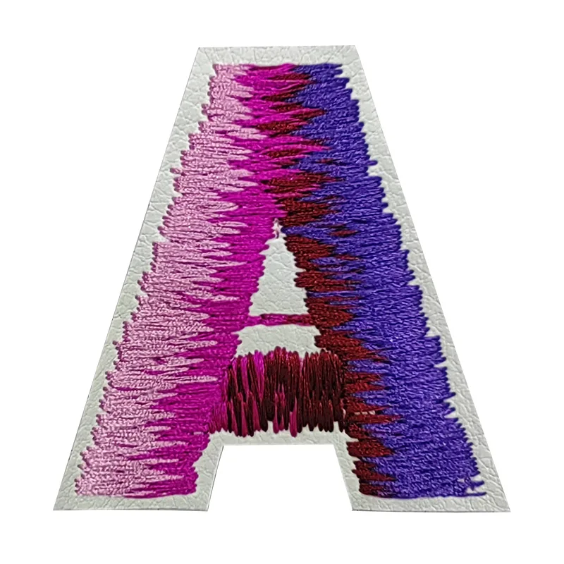 A Letter Embroidery Leathe Patches
