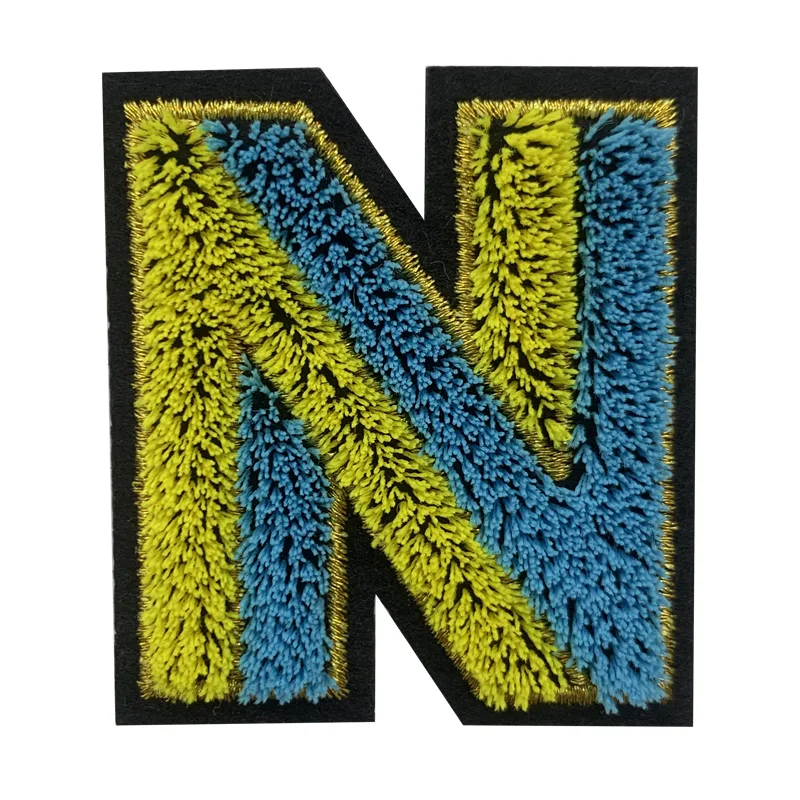 Toothbrush Embroidery Letter Badges