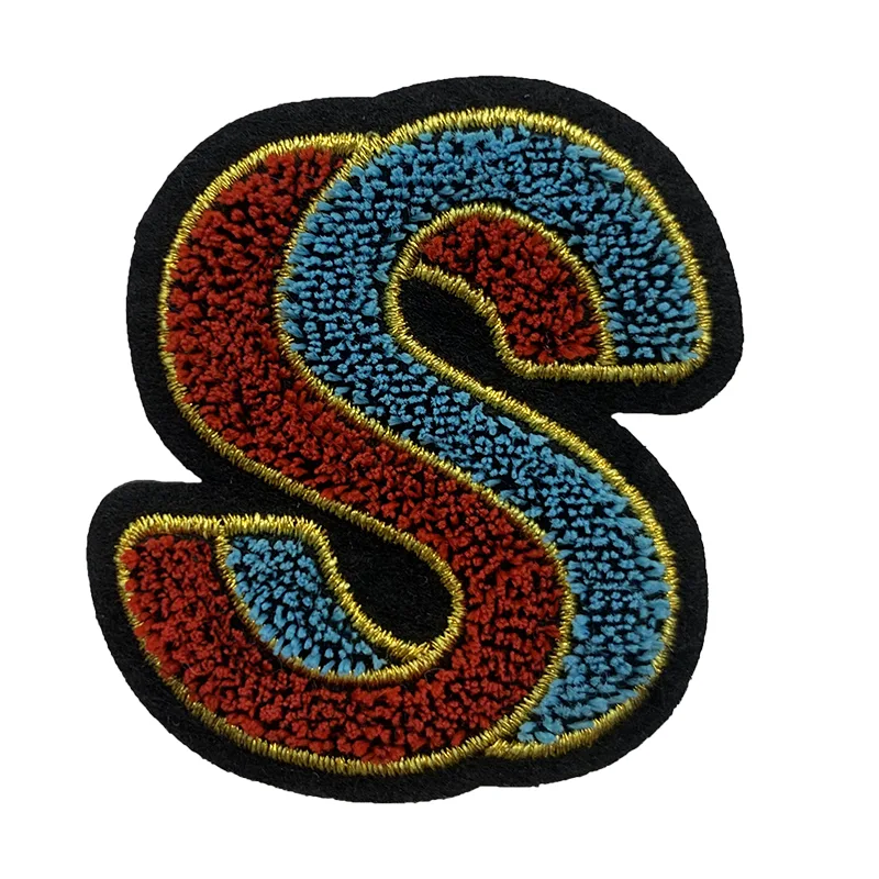 Toothbrush Embroidery Letter Badges