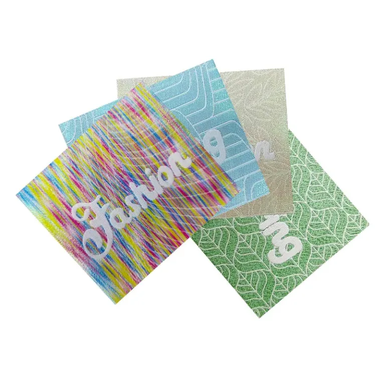 Fashion Metallic Yard Digital Woven Label