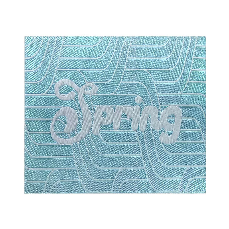 Fashion Metallic Yard Digital Woven Label