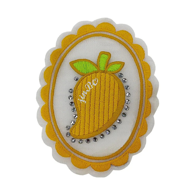 Fruit Pattern Rhinestones Embroidery Patches