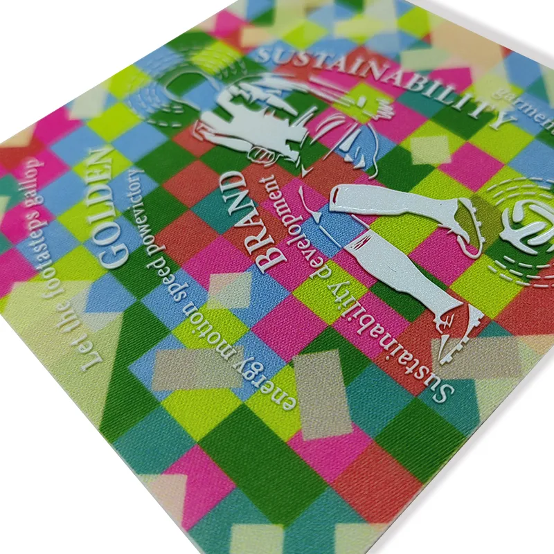 Let The Footasteps Gallop Woven & Silicon Printing Outdoor Label
