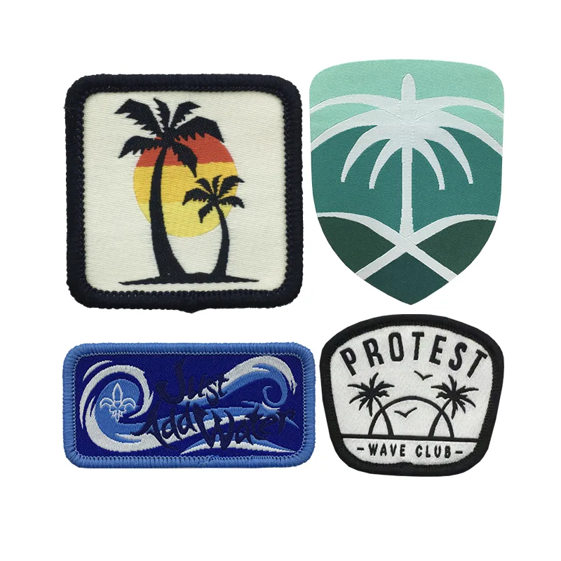 Coconut Trees Pattern Outdoors Badges