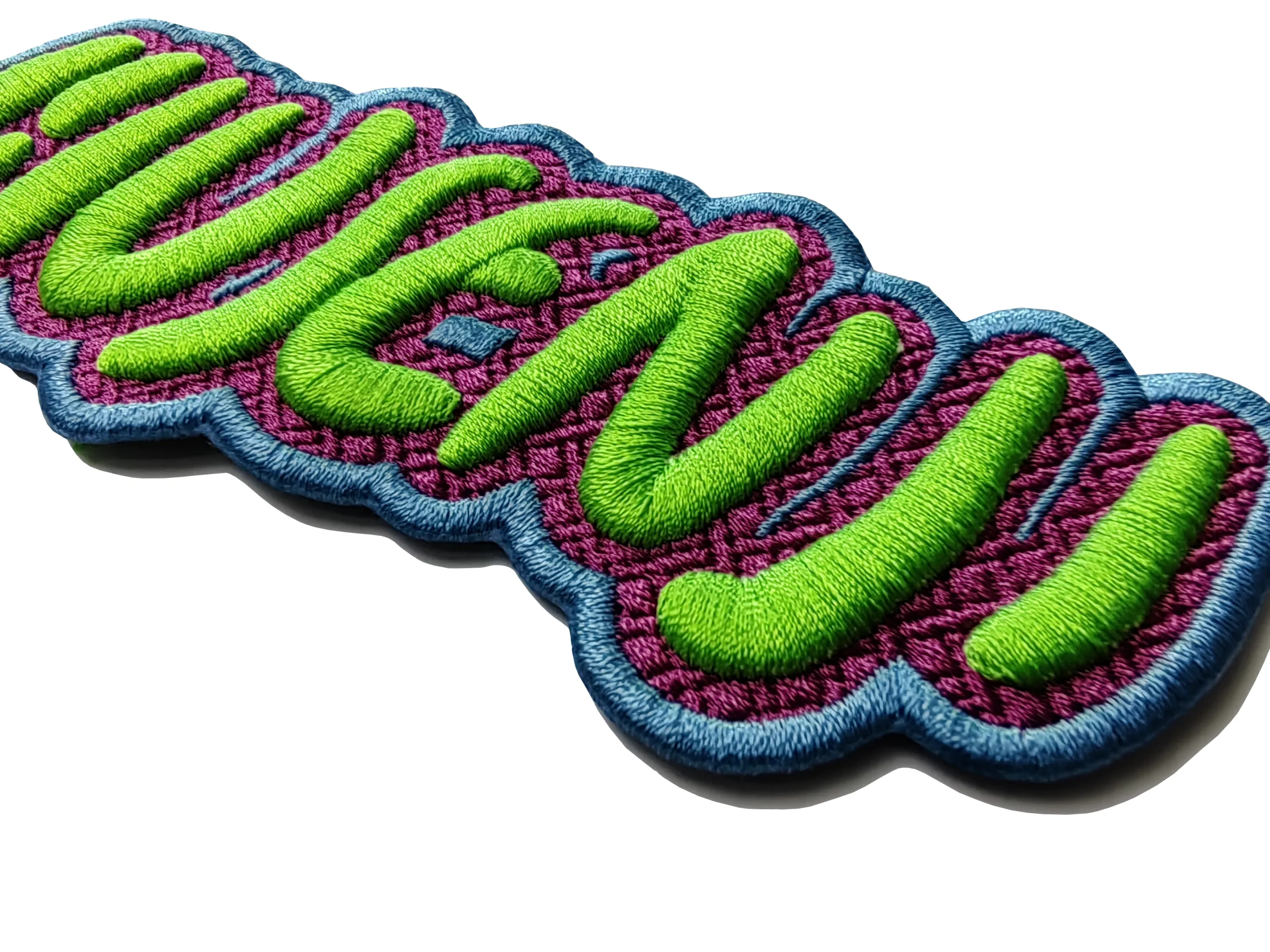 Color Block 3D Embroidery Badges