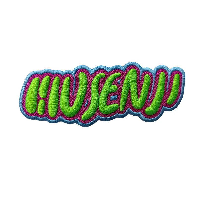 Color Block 3D Embroidery Badges
