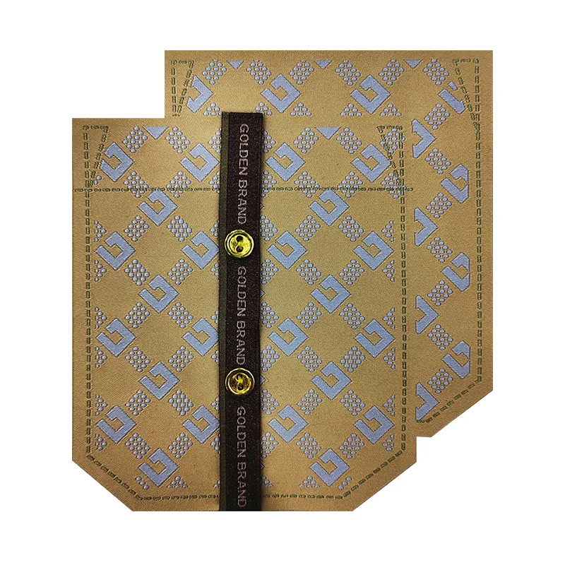 Woven GOLDEN BRAND Button Decorative Pockets Badges Custom Garment Accessories Suitcase Iron On Badges - BT49371 - Golden Brand