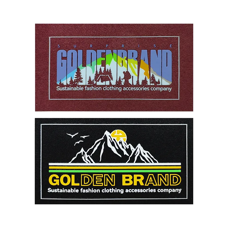 Suede & Silicon Printing Patches GB Outdoor Custom Garment Accessories Suitcase Iron On Badges - BT63875 YS2306191 - Golden Brand