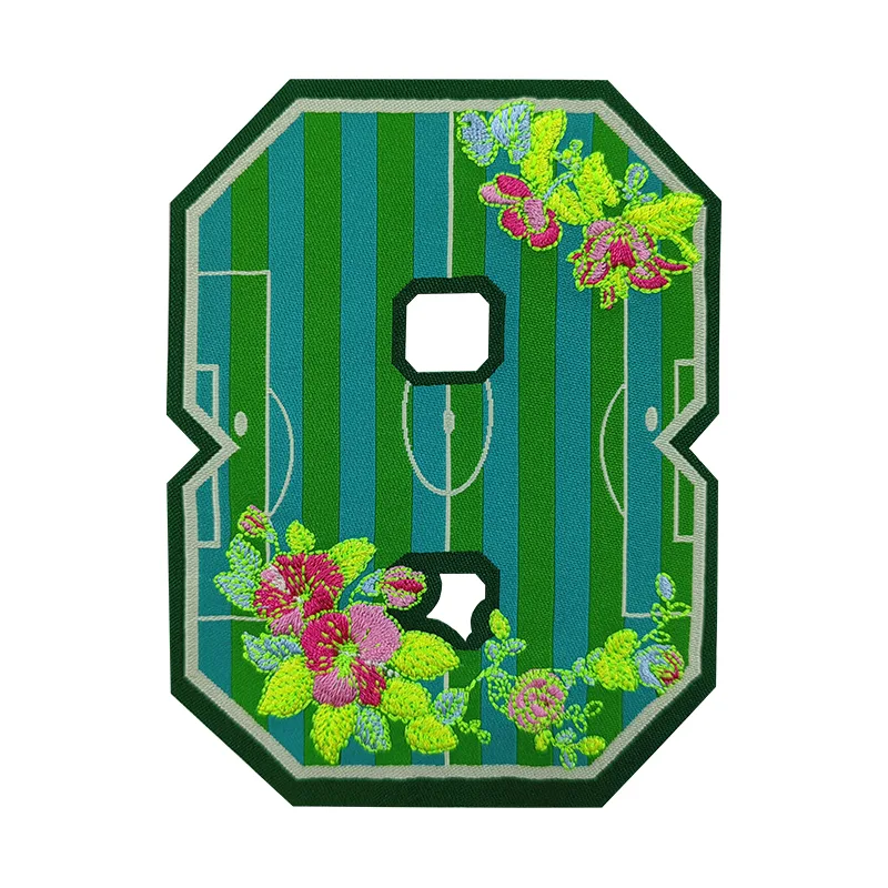 Toppa Floreale Ricamata A Peonia Blu - 14,2 X 12,4 Cm - Per Abbigliamento E Fai Da Te