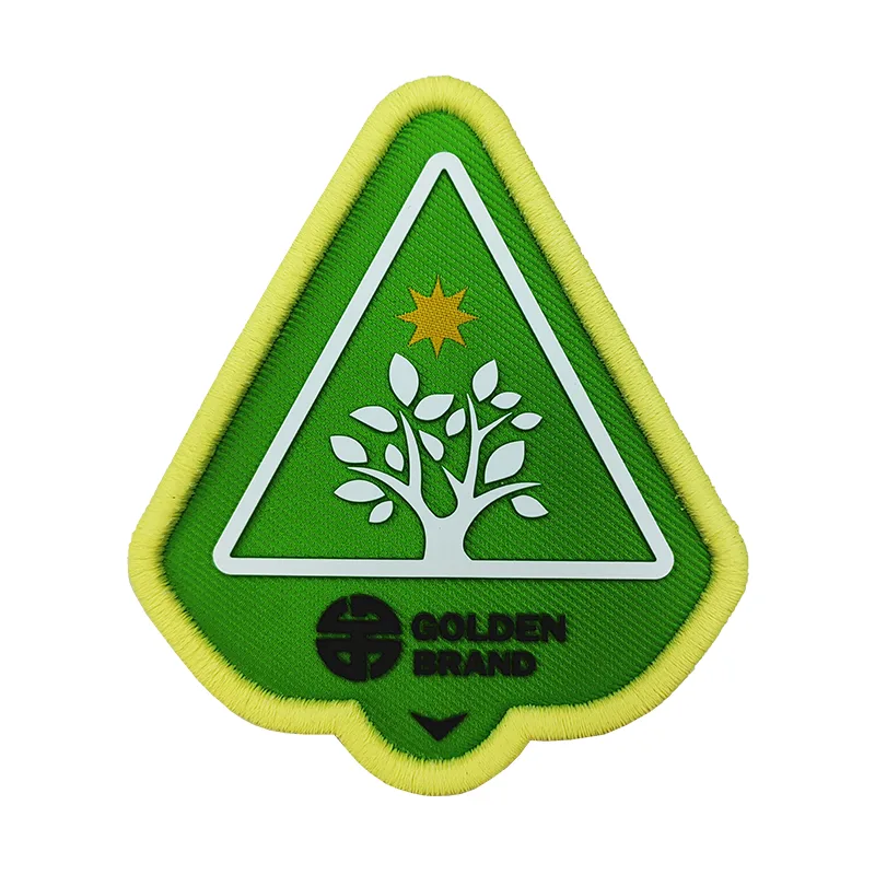 Woven & Recycled Silicone Printing &Embroidery Badges Custom Garment Accessories Suitcase Iron On Patches - BT70699 - Golden Brand