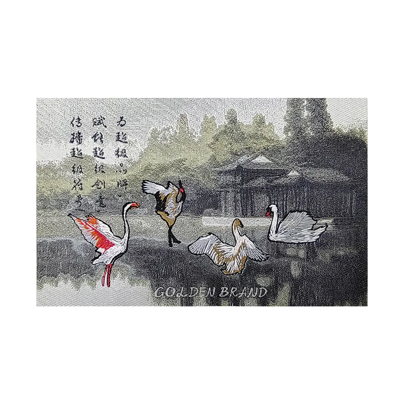Chinoiserie Woven & Embroidery Label