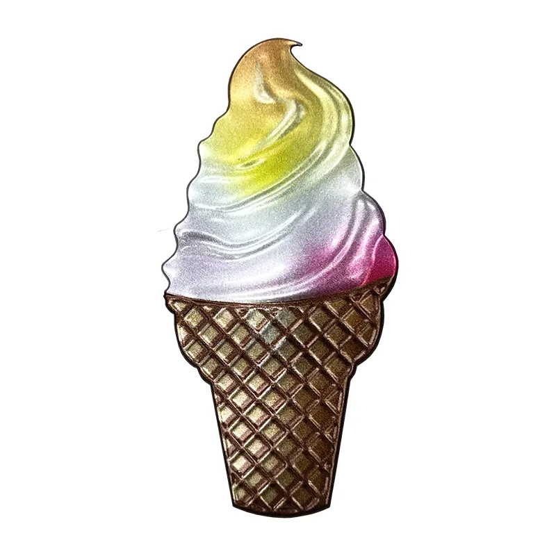 Bubble Tea Ice Cream TPU High Frequency Heat Transfer Patches Good Quality Custom 3D Embossed Diy Clothing Badges - WF2308009 XH2308007 - Golden Brand