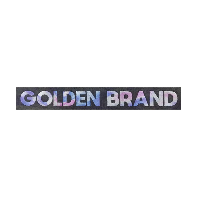 Sublimation Transfers Embroidery Tape Custom Logo Weave Straps Band Jacquard Tape Webbing For Garment Accessories - XH2307011 XH2307012 XH2307013 - Golden Brand