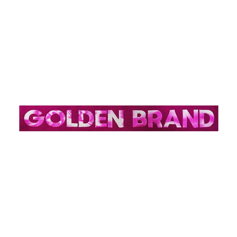 Sublimation Transfers Embroidery Tape Custom Logo Weave Straps Band Jacquard Tape Webbing For Garment Accessories - XH2307011 XH2307012 XH2307013 - Golden Brand