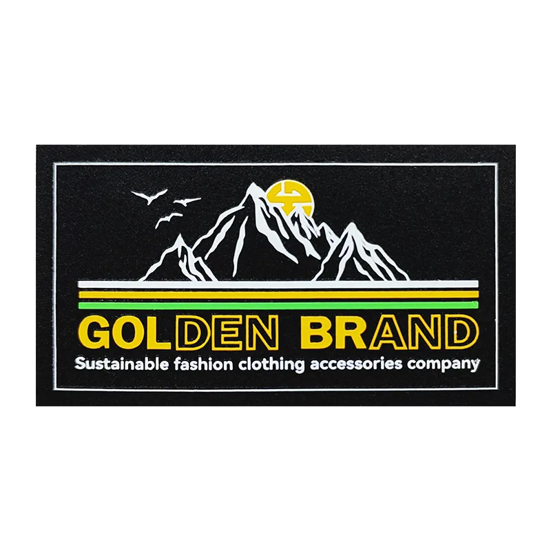 Suede & Silicon Printing Patches GB Outdoor Custom Garment Accessories Suitcase Iron On Badges - BT63875 YS2306191 - Golden Brand