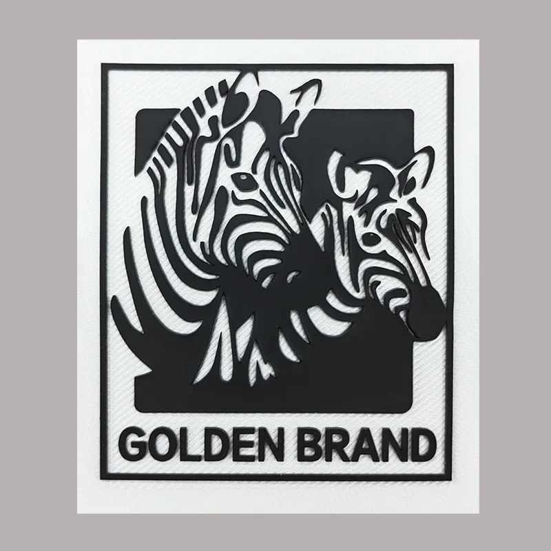 Woven & Silicon Printing Zebras Pattern Patches Woven Label Custom Garment Accessories Suitcase Iron On Badges - bt63945 - Golden Brand