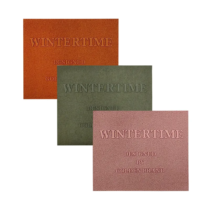 Suede Silicon Printing Patches WINTERTIME Outdoor Custom Garment Accessories Suitcase Iron On Badges - JB1664 - Golden Brand