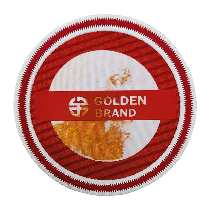 Woven & Recycled Silicone Printing &Embroidery Badges Custom Garment Accessories Suitcase Iron On Patches - BT53656 - Golden Brand