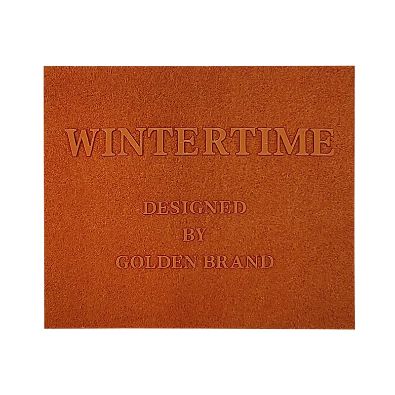 Suede Silicon Printing Patches WINTERTIME Outdoor Custom Garment Accessories Suitcase Iron On Badges - JB1664 - Golden Brand