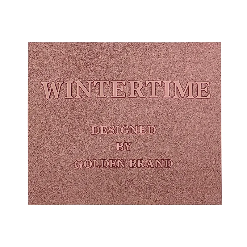 Suede Silicon Printing Patches WINTERTIME Outdoor Custom Garment Accessories Suitcase Iron On Badges - JB1664 - Golden Brand