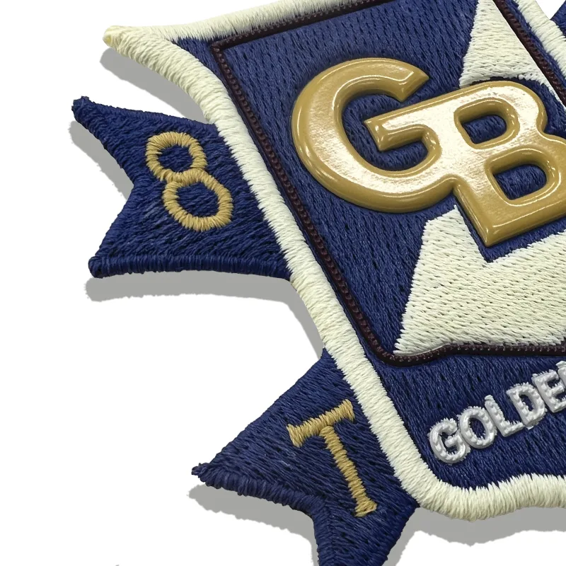 Administration Club TPU High Frequency Heat Transfer Embroidery Patches Custom Clothing Badges - XH2308005 - Golden Brand