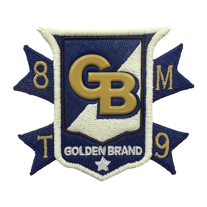 Administration Club TPU High Frequency Heat Transfer Embroidery Patches Custom Clothing Badges - XH2308005 - Golden Brand