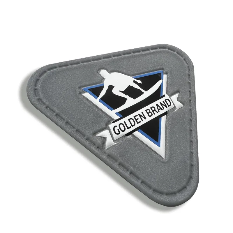 Surfer Pattern TPU High Frequency Heat Transfer Patches Good Quality Custom 3D Embossed Diy Clothing Badges - YS2308082 - Golden Brand