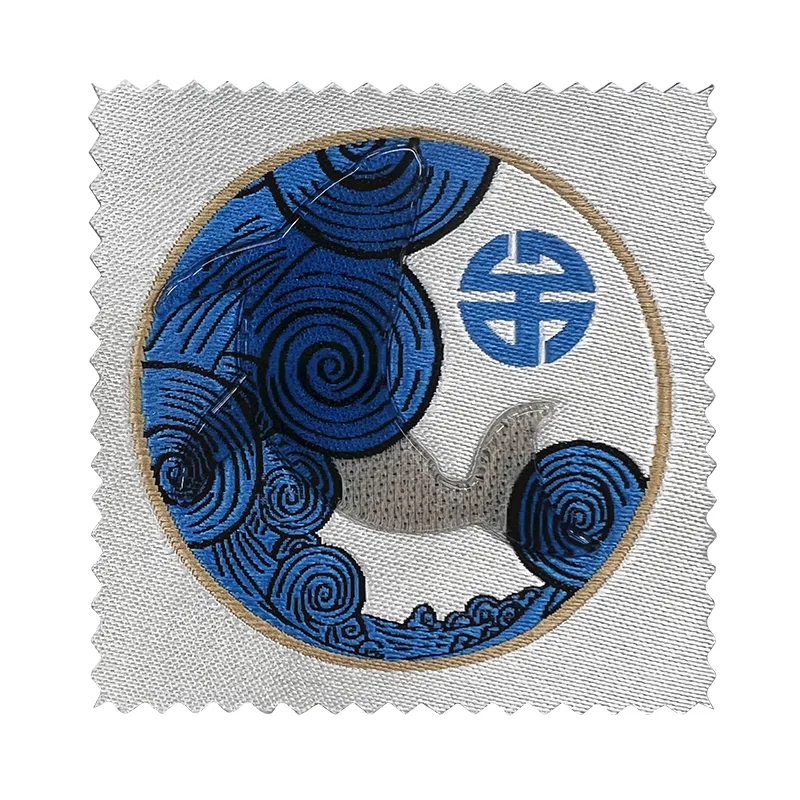 Dolphins TPU High Frequency Heat Transfer Patches Good Quality Custom 3D Embossed Diy Clothing Badges - YS2308090 - Golden Brand