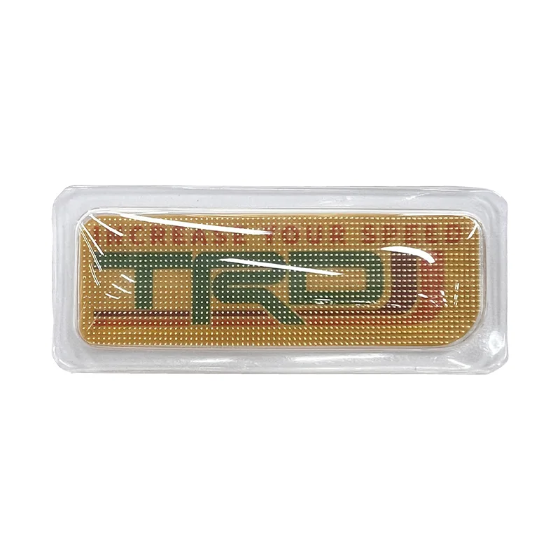 TRD TPU High Frequency Heat Transfer Silicon Toothbrush Transfer Patches Custom 3D Embossed Diy Clothing Badges - BT52969-40 - Golden Brand